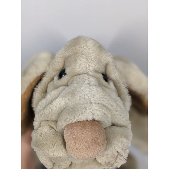 WRINKLES the DOG Vintage 80s Dog Puppets Lot of Two 15" WORKS - Picture 5 of 16